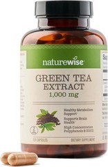 NatureWise Green Tea Extract Capsules 1000 mg – 50% 120 Count (Pack of 1)