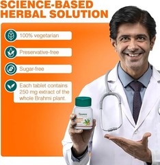 (Pack of 5) Himalaya Brahmi for Improved Alertness & Focus 300 Tablets free ship