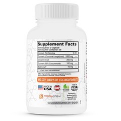 Turmeric Curcumin with Ginger & BioPerine — Extra Strength Anti-Inflammatory