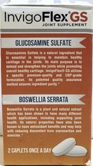 InvigoFlex GS Glucosamine Sulfate Boswellia Serrata Joint Supplement 60 Caplets