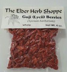 Goji Berry (Lycii) Whole 4 oz. – The Elder Herb Shoppe