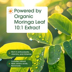 NatureBell Moringa 240 Capsules Organic Superfood Support – 120 Servings
