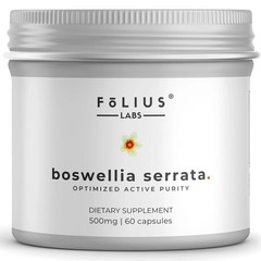 Folius Labs Boswellia Serrata Extract 1000mg/svg Joint Muscle Support 60 Caps