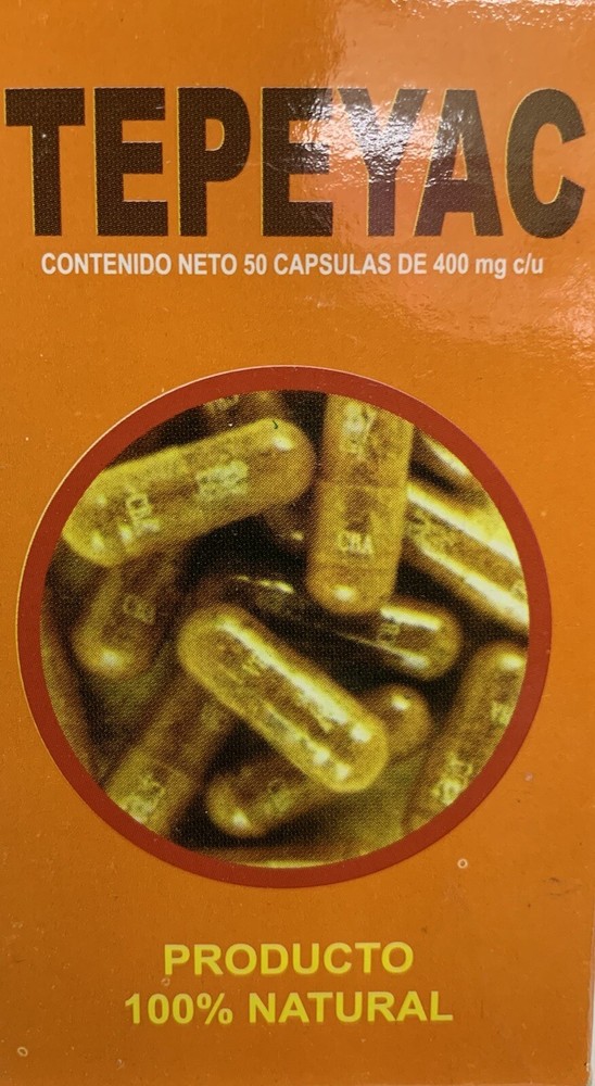 Tepeyac 50 capsulas cuachalalate menta