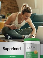 Pine Pollen Powder Extract | 6 oz (170 g) | Nature’s Superfood | By Horbaach