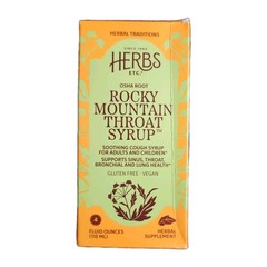 Herbs Etc. Rocky Mountain Throat Syrup – Soothing Cough Syrup Herbal Supplement