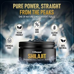 Lifecykel Pure Shilajit Resin – 15g | Wild-Harvested, Mineral-Rich Shilajit Supp