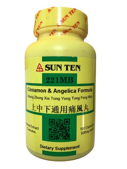 Sun Ten – Cinnamon & Angelica Formula Capsules / Shang Zhong Xia Tong Yong Tong