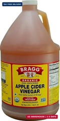 Organic Apple Cider Vinegar, Raw, Unfiltered, With The Mother, 128 oz