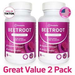 2Pcs Organic Rosabella Beet Root Natural Energy Boost Blood Pressure 60-Capsules