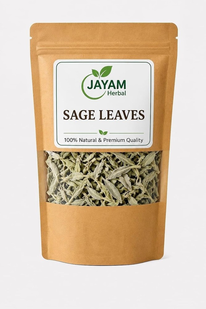 Jayam herbal Dried White Sage Leaves 100g | Premium Natural White Sage Dried