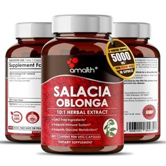 Salacia Oblonga Extract Blood Sugar Saptrangi Powder 5000mg Capsules – 90 Count