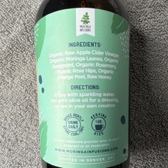 Moringa Vinga Organic Herbal Concentrate Spearmint Rosemary 1oz Batch #202