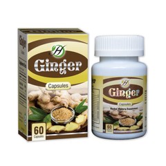 Ginger Capsule, 60 Capsules, Herbal Dietary Supplement, Natural Remedy