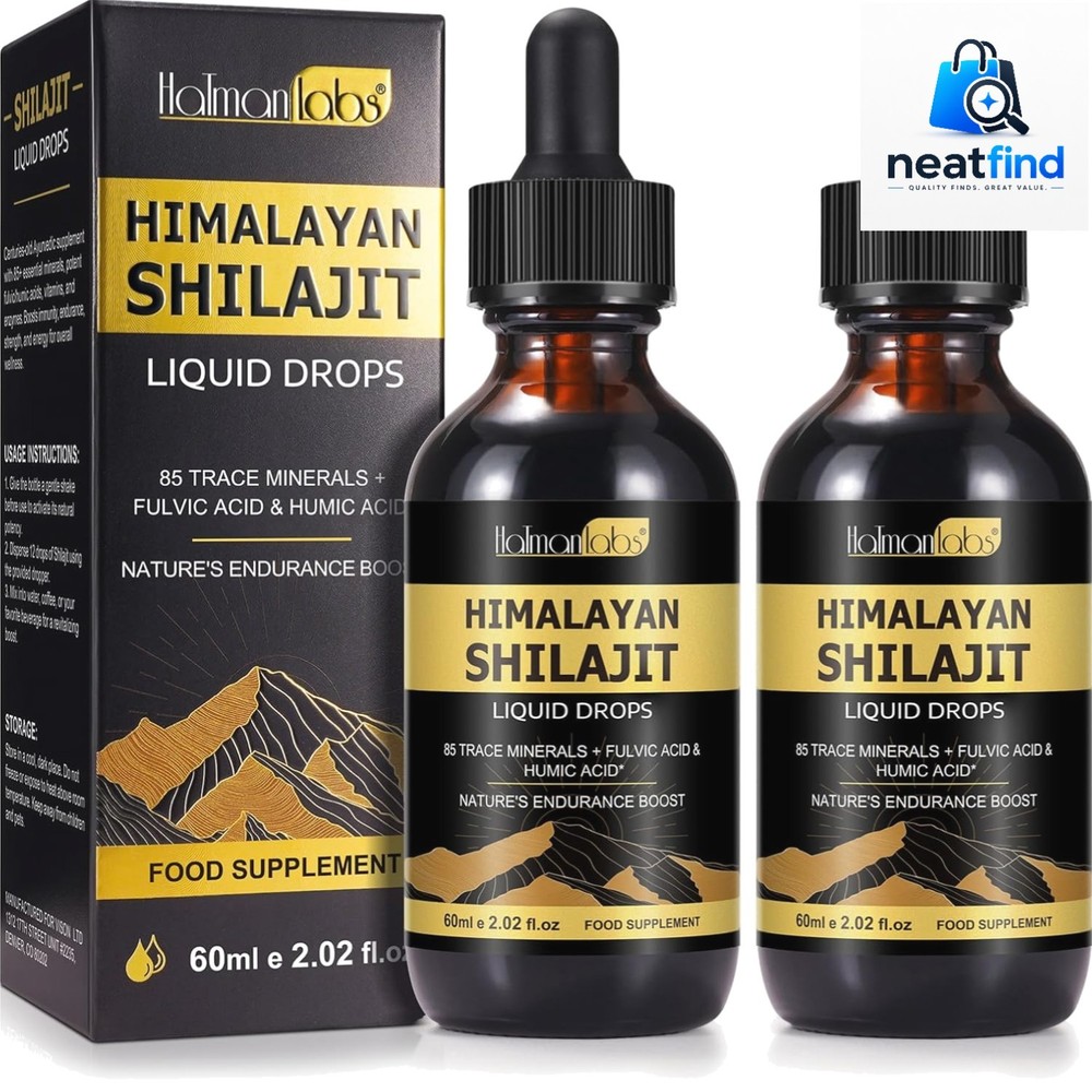 Shilajit Pure Himalayan Organic Resin Drop, Pure Himalayan Shilajit Resin Liq…