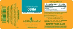 Herb Pharm Osha Root Liquid Extract for Respiratory Support – 1 Oz FREE SHIPPING