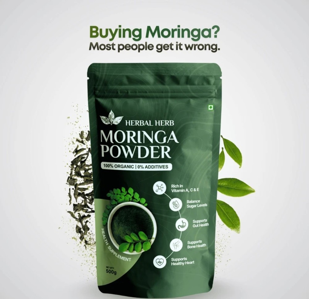 Moringa Oleifera Leaf Powder | Premium Quality | 500g | Natural