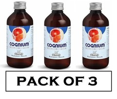 Charak Cognium Ayurvedic Syrup – 200 mL for Brain Health & Memory Support 3 Pack