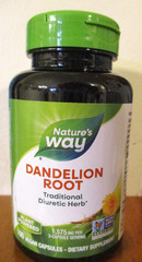 Dandelion Root 1,575 mg per serving Non-GMO Nature’s Way Gluten Free Vegetarian