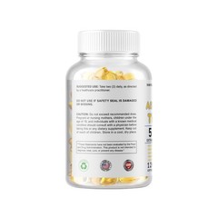 Organic Ashwagandha Capsules 5000mg Strong Stress & Adrenal Support 360 Softgels