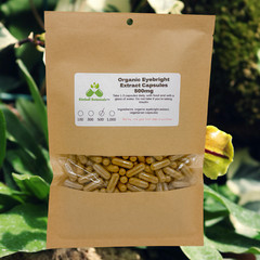 Organic Eyebright Extract Vegetarian Capsules 500mg, made fresh to order