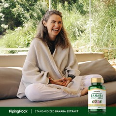Banaba Leaf Extract | 600mg | 200 Capsules | Non-GMO | by Piping Rock