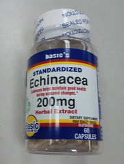 Basic’s Echinacea (Standardized) 200 mg Herbal extract 60 Capsules