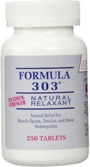Dee Cee Labs Formula 303 Maximum Strength All-Natural Relaxant Tablet 250 Tablet