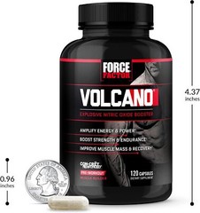 Force Factor Volcano 1520 Mg – Explosive Nitric Oxide Booster 120 Capsules