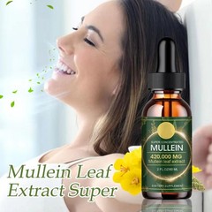 60ML Mullein Leaf Extract Oral Drops, Herbal Blend for Respiratory Wellness