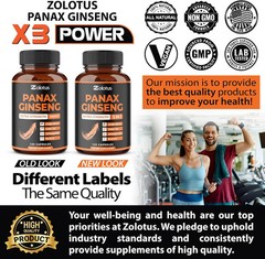 Zolotus Korean Red Panax Ginseng + Ginkgo Biloba, 120 Count (Pack of 1)