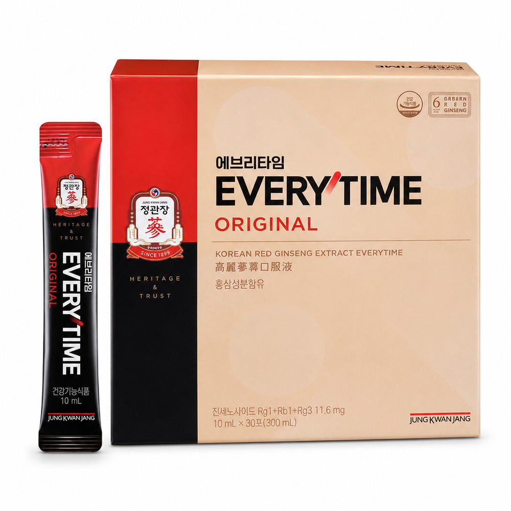JeongKwanJang Korean Red Ginseng 10ml(0.34oz) x 30 Sticks – Authentic Liquid Sna