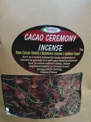 CACAO CEREMONY INCENSE 75g PURE ENERGY UNIVERSAL LOVE COPAL & DAMIANA AU SELLER