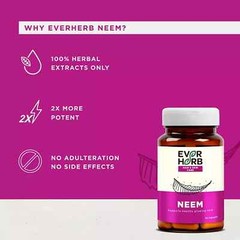 Neem – Immunity Booster – Hair & Skin Detoxifier – Bottle Of 60 pcs fast ship