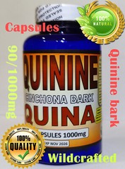 Quinine/Cinchona/peruvian bark jesuit’s bark quinine tree 90/1000mg Natural Caps