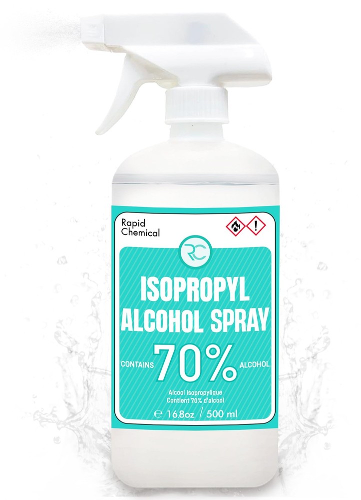 70% Isopropyl Alcohol Spray – USP Grade – 17 Fl Oz – Rubbing Alcohol Spray Bo…
