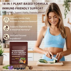 Wormwood Black Walnut Clove Cleanse For Humans 240 Count (Pack of 1)