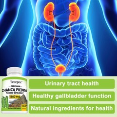 Chanca Piedra 1600 Mg Stone Breaker 120 Capsules Urinary & Gallbladder Health