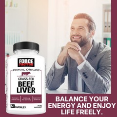 Grass Fed Beef Organs Capsules Supports Energy Levels Improve Mind 120 Pills