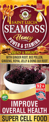 Organic Saint Lucia Sea Moss Honey By Al-Riyan, Power & Stamina, Super Cell Food