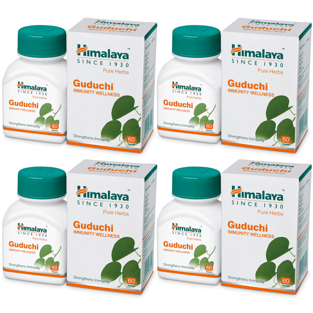 4 x Himalaya Guduchi ( 60 Tablets Each ) For Immunity & Detoxification
