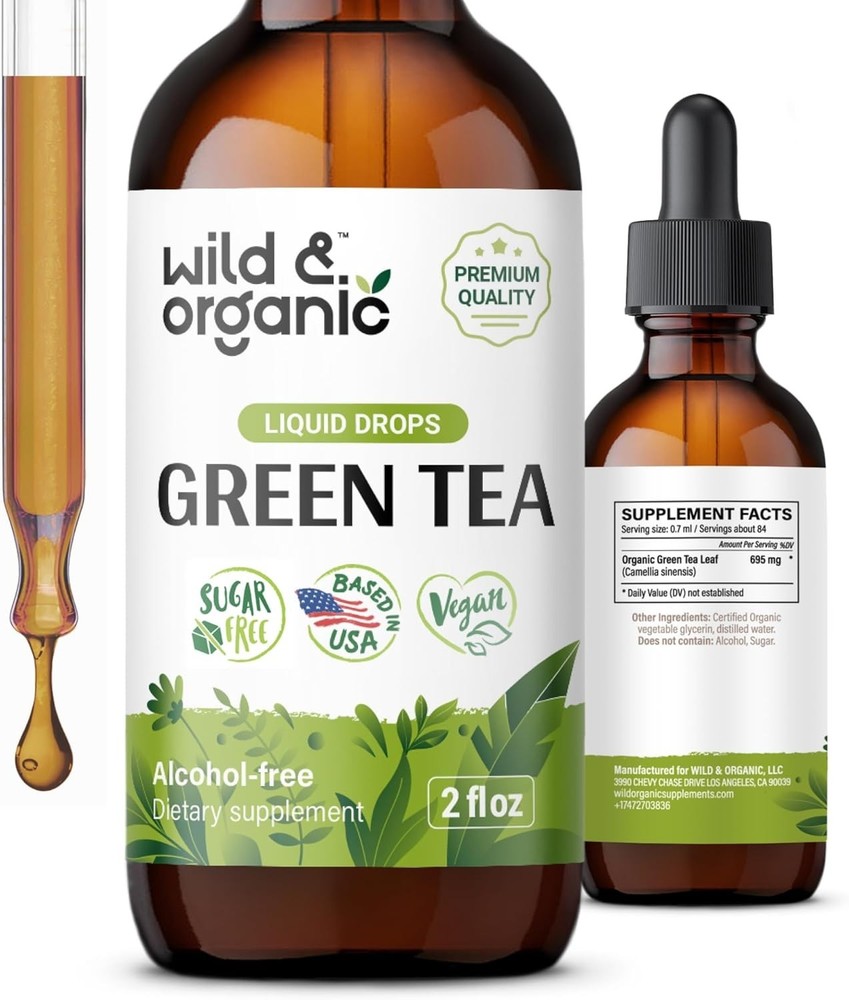 Green Tea Extract Liquid Drops – Antioxidant-Rich Green Tea Supplement -⭐️⭐️⭐️⭐