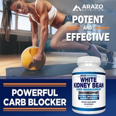 100% Pure White Kidney Bean Extract – Carb Blocker & Fat Absorber for Weight Los