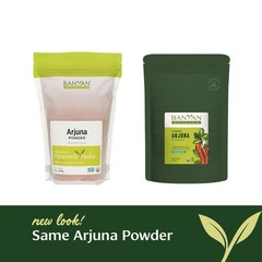 Banyan Botanicals Organic Arjuna Powder ­­– Arjuna Bark Powder (Terminalia Arjun