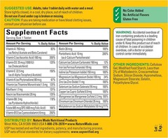 Nature Made Multivitamin with Iron 130 Tablets Daily Adult Vitamin Supplement