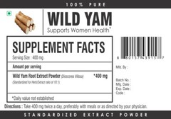 Mexican Wild Yam 10:1 Extract Capsules Estrogen Boost Menopause Menstrual Cramps