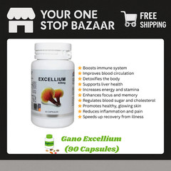 Gano Excel Excellium (Lingzhi Mycellium) 90 Capsules ORIGINAL FREE SHIPPING
