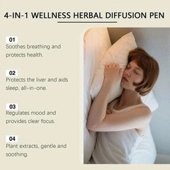 4X Natural Herbal Diffuser with Mullein Thyme Mint for Lung Health and Fresh Air