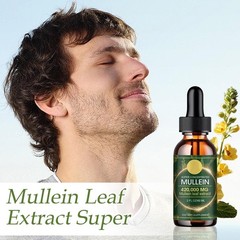 60ML Mullein Leaf Extract Oral Drops, Herbal Blend for Respiratory Wellness