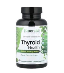 Emerald Laboratories, Thyroid Health, 60 Vegetable Caps EXP 2028
